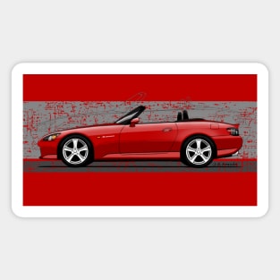 The cuper cool japanese sports car roadster Magnet